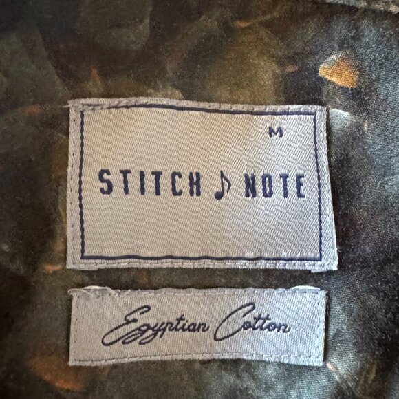 Stitch Note men's Vacation Shirt, Egyptian cotton, size medium - Picture 5 of 9